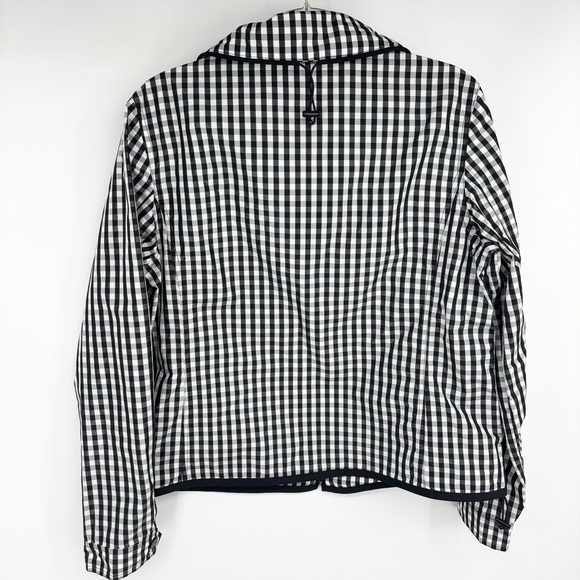 Lauren Ralph Lauren Active Checkered Drawstring Zip Up Jacket Size Large - Picture 8 of 9